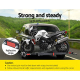 darrahopens Sports & Fitness > Bikes & Accessories Giantz Motorcycle Carrier 2 Arms Rack Ramp Motorbike Dirt Bike 2"Hitch Towbar