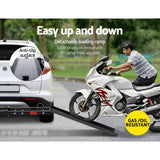 darrahopens Sports & Fitness > Bikes & Accessories Giantz Motorcycle Motorbike Carrier Rack 2" Towbar Arm Rack Dirt Bike Ramp Steel