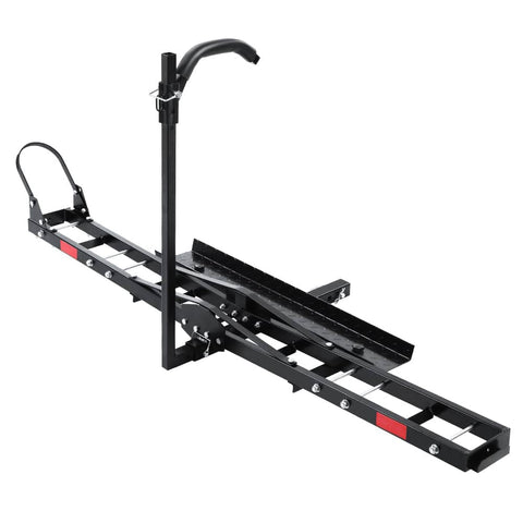 darrahopens Sports & Fitness > Bikes & Accessories Giantz Motorcycle Motorbike Carrier Rack 2" Towbar Arm Rack Dirt Bike Ramp Steel