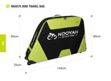 Darrahopens Sports & Fitness > Bikes & Accessories NOOYAH Bike GREY Travel Case Bike Bag Shell EVA Tough material MTB Mountain Bike Road Bike TT 700c Gravel Bike Ebike 29er etc - BK007S