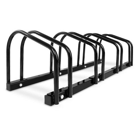 darrahopens Sports & Fitness > Bikes & Accessories Portable Bike 4 Parking Rack Bicycle Instant Storage Stand - Black