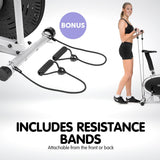 Darrahopens Sports & Fitness > Bikes & Accessories Powertrain 3-in-1 Elliptical Cross Trainer Exercise Bike with Resistance Bands