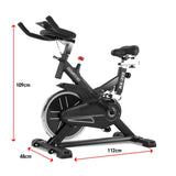 Darrahopens Sports & Fitness > Bikes & Accessories Powertrain RX-200 Exercise Spin Bike Cardio Cycling - Black