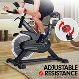 Darrahopens Sports & Fitness > Bikes & Accessories Powertrain RX-200 Exercise Spin Bike Cardio Cycling - Black