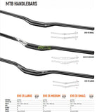 Darrahopens Sports & Fitness > Bikes & Accessories Satori EVO 35 Large - 355mm Rise Handlebar - Black MTB Trekking Universal 780mm Long