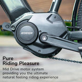 Darrahopens Sports & Fitness > Bikes & Accessories VALK Metro TR 5 + Electric Hybrid Bike, Gen II, Mid-Drive, Large, Dark Grey