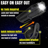 darrahopens Sports & Fitness > Bikes & Accessories Waterproof Rechargeable LED Bike Lights Set (2000mah Lithium Battery, IPX4, 2 USB Cables)