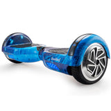 Darrahopens Sports & Fitness BULLET Electric Hoverboard Scooter 6.5 Inch Wheels, Colour LED Lighting, Carry Bag, Gen III Blue Galaxy