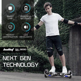 Darrahopens Sports & Fitness BULLET Electric Hoverboard Scooter 6.5 Inch Wheels, Colour LED Lighting, Carry Bag, Gen III Camo Grey