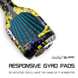 Darrahopens Sports & Fitness BULLET Electric Hoverboard Scooter 6.5 Inch Wheels, Colour LED Lighting, Carry Bag, Gen III Hiphop design