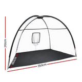 Darrahopens Sports & Fitness Everfit 3.5M Golf Practice Net Portable Training Aid Driving Target Mat Soccer