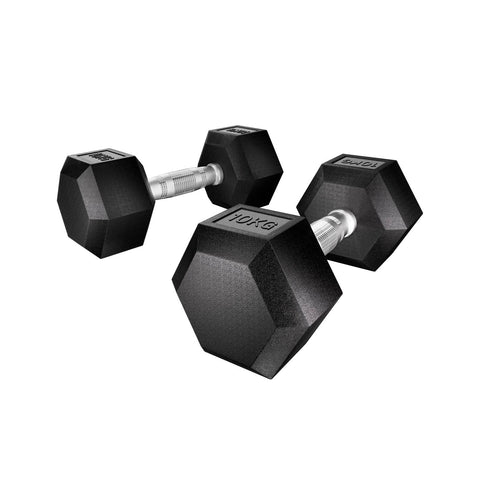 Darrahopens Sports & Fitness > Exercise, Gym and Fitness Everfit 20kg Dumbbells Set Dumbbells Weights Lifting Bench Gym Workout 2x10kg