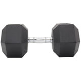darrahopens Sports & Fitness > Fitness Accessories 10KG Commercial Rubber Hex Dumbbell Gym Weight