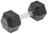 darrahopens Sports & Fitness > Fitness Accessories 10KG Commercial Rubber Hex Dumbbell Gym Weight
