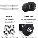 darrahopens Sports & Fitness > Fitness Accessories 10KG Dumbbells Dumbbell Set Weight Training Plates Home Gym Fitness Exercise