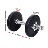 darrahopens Sports & Fitness > Fitness Accessories 10KG Dumbbells Dumbbell Set Weight Training Plates Home Gym Fitness Exercise