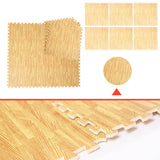 darrahopens Sports & Fitness > Fitness Accessories 12 Tiles EVA Fitness Home Yoga Gym Interlocking Floor Puzzle Mat - Wood Colour