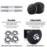 darrahopens Sports & Fitness > Fitness Accessories 15KG Dumbbells Dumbbell Set Weight Training Plates Home Gym Fitness Exercise