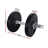 darrahopens Sports & Fitness > Fitness Accessories 15KG Dumbbells Dumbbell Set Weight Training Plates Home Gym Fitness Exercise