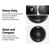darrahopens Sports & Fitness > Fitness Accessories 15kg Slam Ball No Bounce Crossfit Fitness MMA Boxing BootCamp