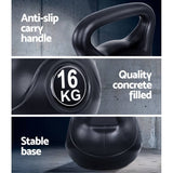 darrahopens Sports & Fitness > Fitness Accessories 16KG Kettlebell Kettle Bell Weight Kit Fitness Exercise Strength Training