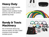 darrahopens Sports & Fitness > Fitness Accessories 19PC Resistance Exercise Fitness Bands Tubes Kit Yoga Set