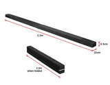 darrahopens Sports & Fitness > Fitness Accessories 2.2m Gymnastics Folding Balance Beam Black Synthetic Suede