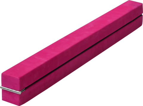 darrahopens Sports & Fitness > Fitness Accessories 2.2m Gymnastics Folding Balance Beam Pink Synthetic Suede