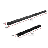 darrahopens Sports & Fitness > Fitness Accessories 2.4m (8FT) Gymnastics Folding Balance Beam Black Synthetic Suede