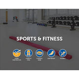 darrahopens Sports & Fitness > Fitness Accessories 2.4m (8FT) Gymnastics Folding Balance Beam Pink Synthetic Suede