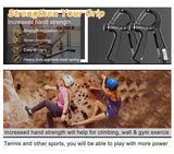 Darrahopens Sports & Fitness > Fitness Accessories 2 Pack Adjustable Hand Grip Strengthener for Hand Grip Strength and Wrist Rehabilitation (Resistance 5-60 kg)