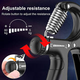 Darrahopens Sports & Fitness > Fitness Accessories 2 Pack Adjustable Hand Grip Strengthener for Hand Grip Strength and Wrist Rehabilitation (Resistance 5-60 kg)