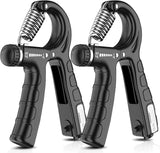 Darrahopens Sports & Fitness > Fitness Accessories 2 Pack Adjustable Hand Grip Strengthener for Hand Grip Strength and Wrist Rehabilitation (Resistance 5-60 kg)
