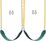 darrahopens Sports & Fitness > Fitness Accessories 2 Pack Swings Seats Heavy Duty 66" Chain Plastic Coated Playground Swing