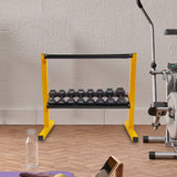 darrahopens Sports & Fitness > Fitness Accessories 2 Tier Dumbbell Rack for Dumbbell Weights Storage
