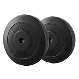 darrahopens Sports & Fitness > Fitness Accessories 2 x 5KG Barbell Weight Plates Standard Home Gym Press Fitness Exercise Rubber