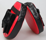 darrahopens Sports & Fitness > Fitness Accessories 2 x Thai Boxing Punch Focus Gloves Kit Training Red & Black