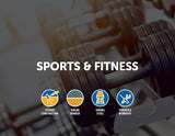 darrahopens Sports & Fitness > Fitness Accessories 20kg Adjustable Rubber Dumbbell Set Barbell Home GYM Exercise Weights