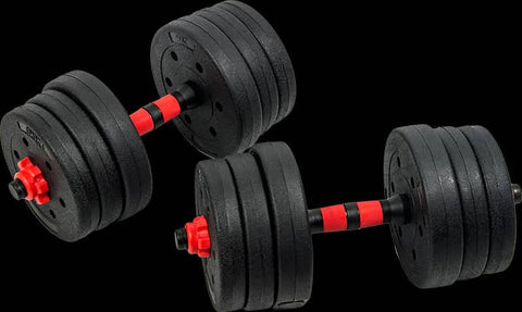 darrahopens Sports & Fitness > Fitness Accessories 20kg Adjustable Rubber Dumbbell Set Barbell Home GYM Exercise Weights