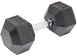 darrahopens Sports & Fitness > Fitness Accessories 20KG Commercial Rubber Hex Dumbbell Gym Weight