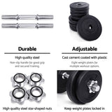 darrahopens Sports & Fitness > Fitness Accessories 20KG Dumbbells Dumbbell Set Weight Training Plates Home Gym Fitness Exercise