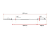 darrahopens Sports & Fitness > Fitness Accessories 20kg Olympic Barbell (700lbs Rating)