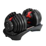 darrahopens Sports & Fitness > Fitness Accessories 24kg Adjustable Dumbbell Dumbbells Weight Plates Home Gym Fitness Exercise