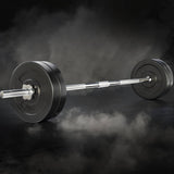 darrahopens Sports & Fitness > Fitness Accessories 28KG Barbell Weight Set Plates Bar Bench Press Fitness Exercise Home Gym 168cm