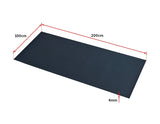 darrahopens Sports & Fitness > Fitness Accessories 2m Gym Rubber Floor Mat Reduce Treadmill Vibration