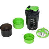 darrahopens Sports & Fitness > Fitness Accessories 2x Protein Gym Shaker Premium 3 in 1 Smart Style Blender Mixer Cup Bottle Spider