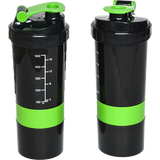 darrahopens Sports & Fitness > Fitness Accessories 2x Protein Gym Shaker Premium 3 in 1 Smart Style Blender Mixer Cup Bottle Spider