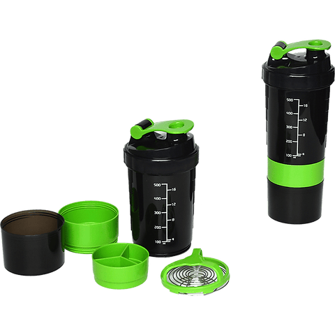 darrahopens Sports & Fitness > Fitness Accessories 2x Protein Gym Shaker Premium 3 in 1 Smart Style Blender Mixer Cup Bottle Spider