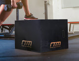 darrahopens Sports & Fitness > Fitness Accessories 3 IN 1 Black Wood Plyo Games Plyometric Jump Box