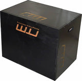 darrahopens Sports & Fitness > Fitness Accessories 3 IN 1 Black Wood Plyo Games Plyometric Jump Box